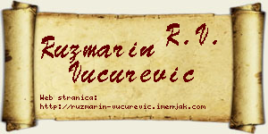 Ruzmarin Vučurević vizit kartica